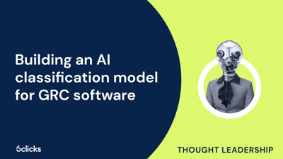  Building an AI classification model for GRC software  