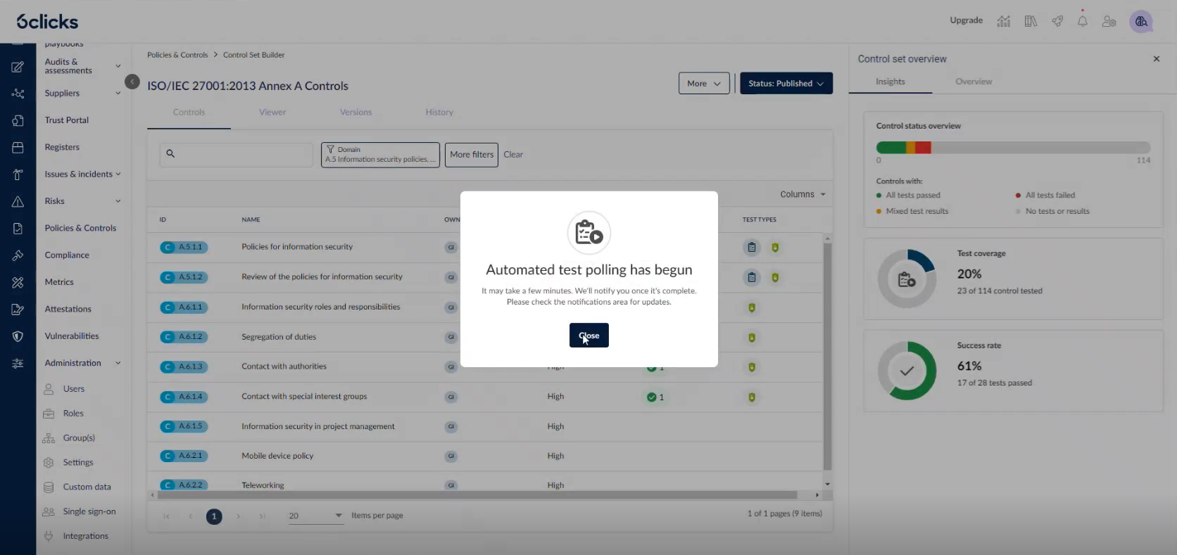 Automatic polling has started