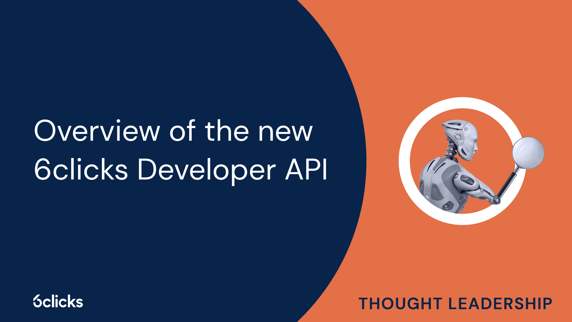 Overview of the new 6clicks Developer API